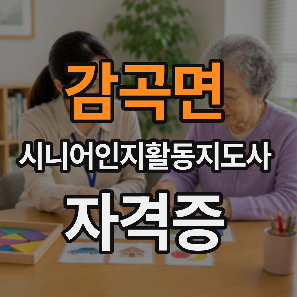감곡면 시니어인지활동지도사 자격증