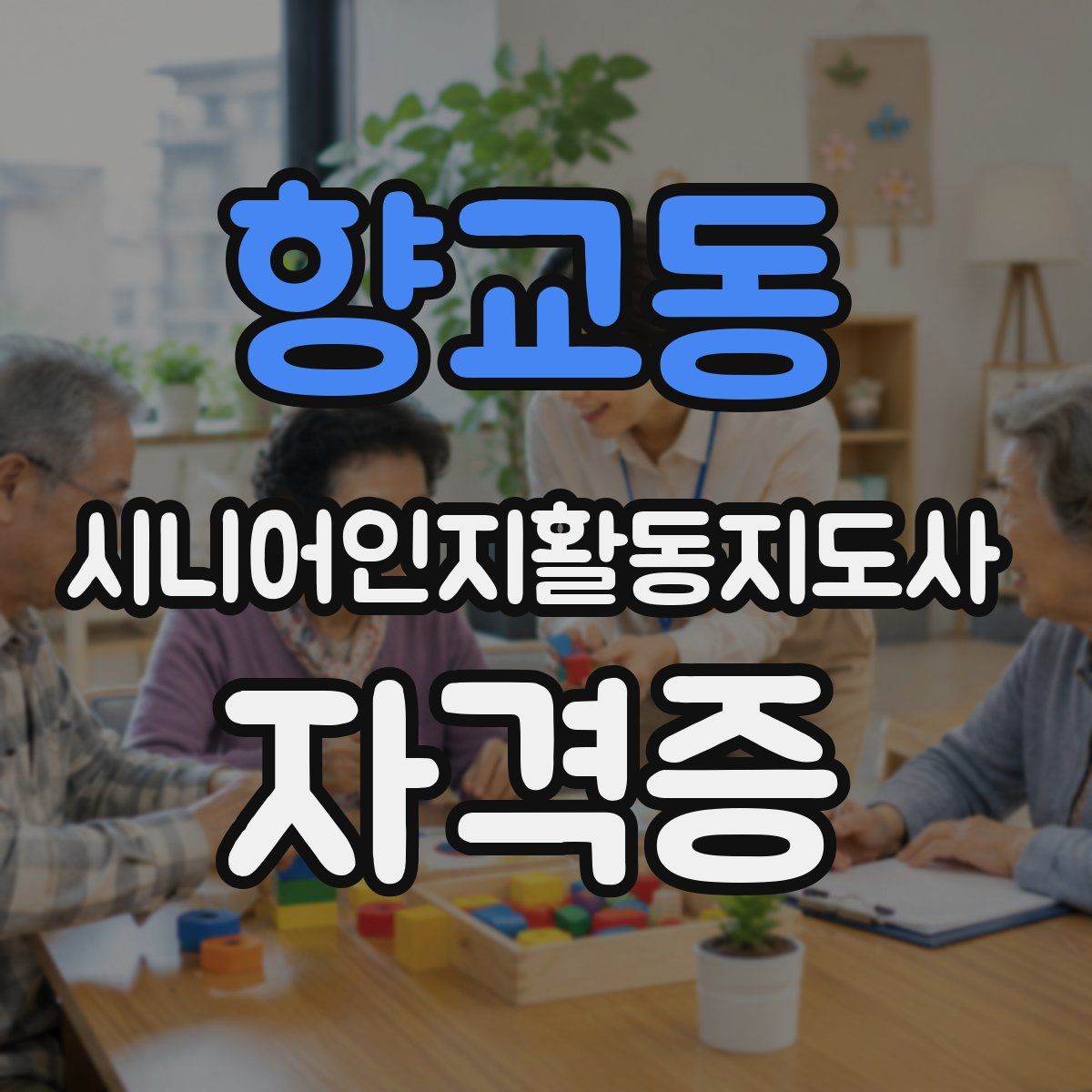 향교동 시니어인지활동지도사 자격증