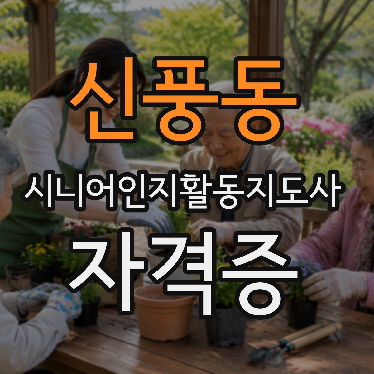 신풍동 시니어인지활동지도사 자격증