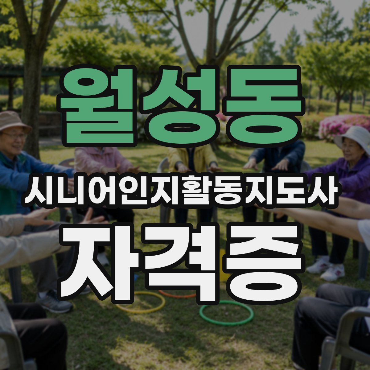 월성동 시니어인지활동지도사 자격증