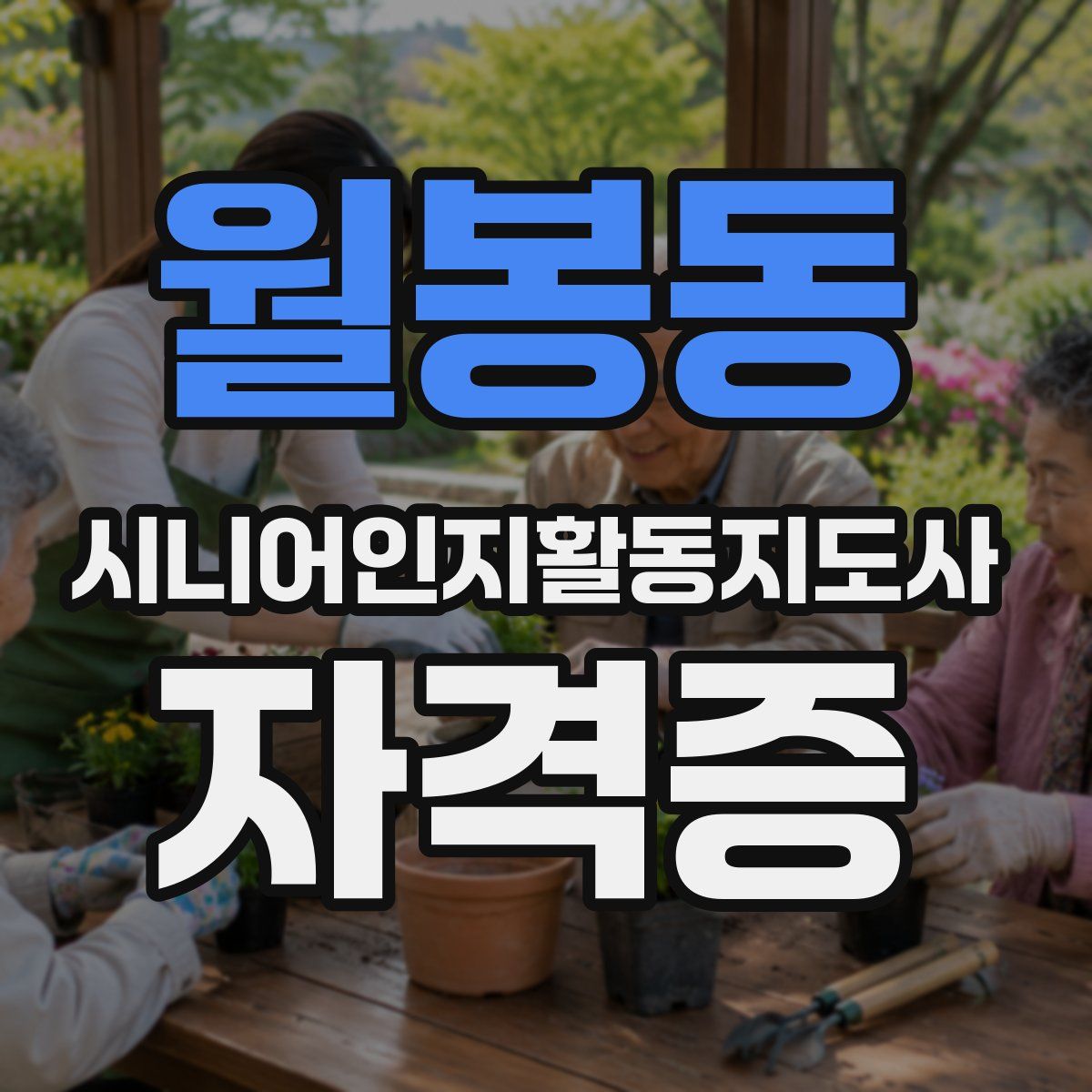 월봉동 시니어인지활동지도사 자격증