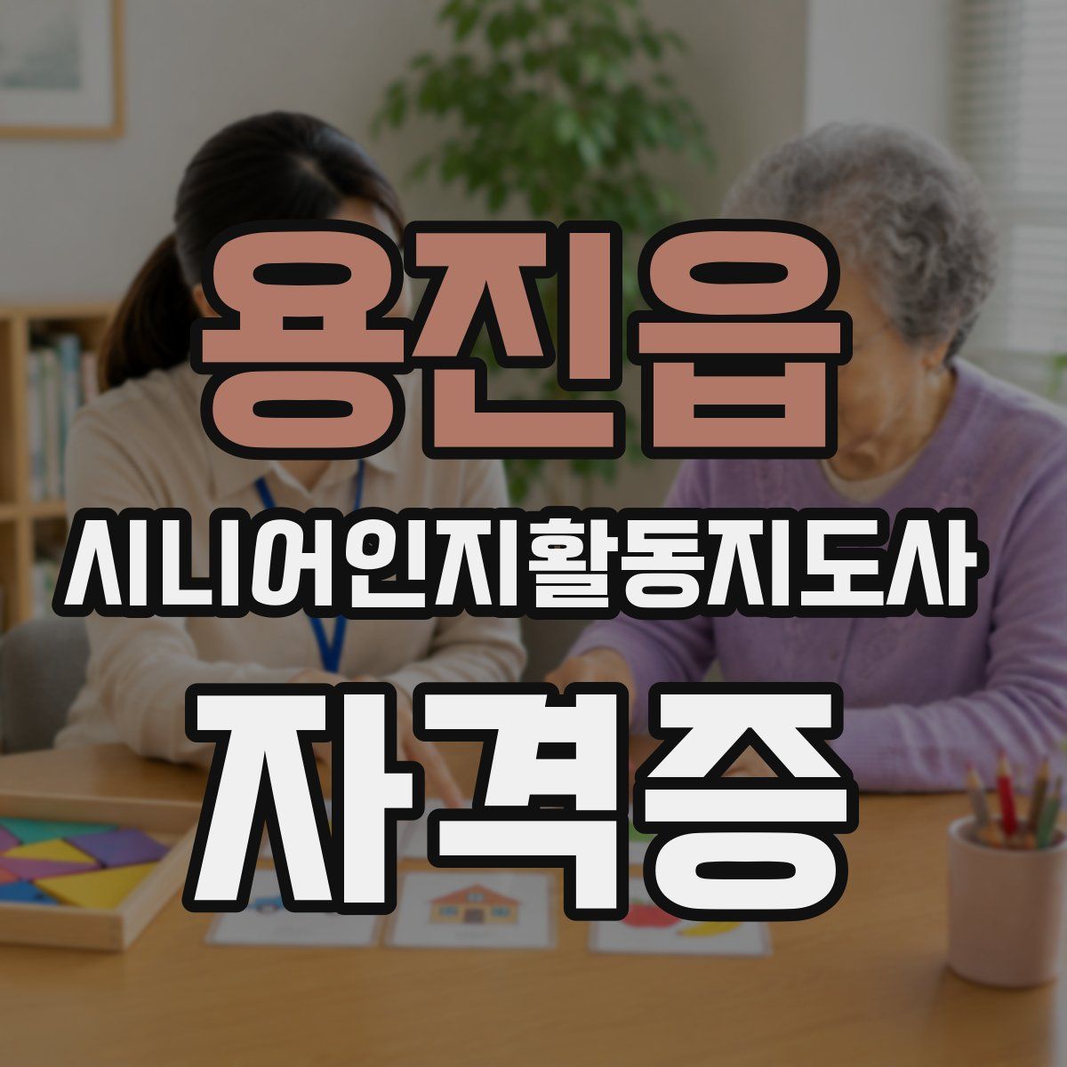 용진읍 시니어인지활동지도사 자격증