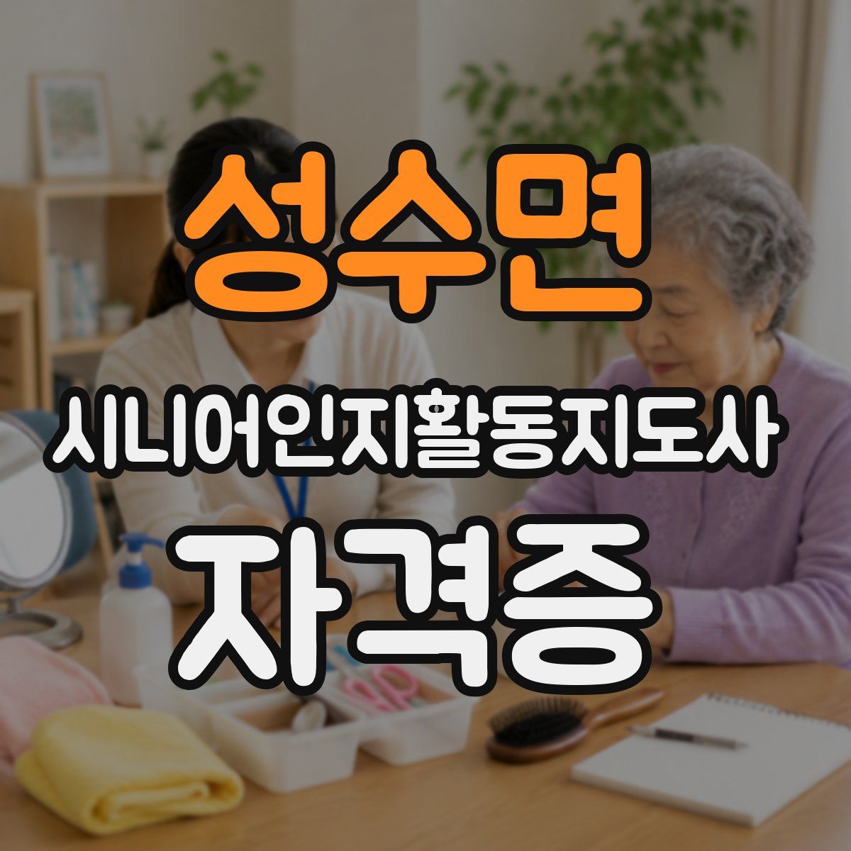 성수면 시니어인지활동지도사 자격증