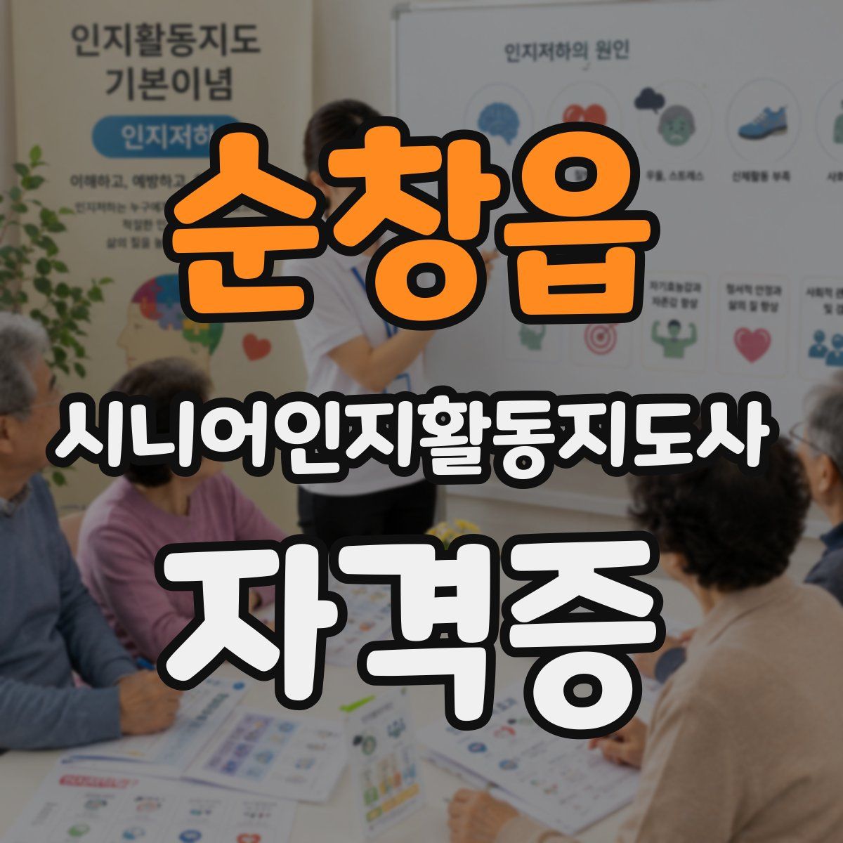 순창읍 시니어인지활동지도사 자격증