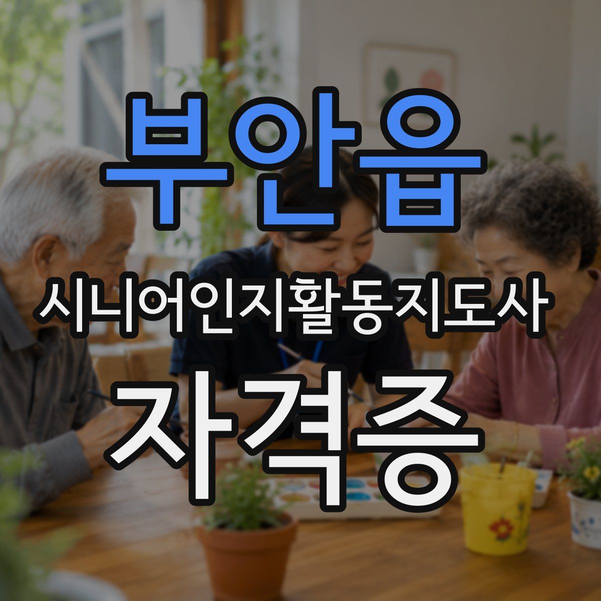 부안읍 시니어인지활동지도사 자격증