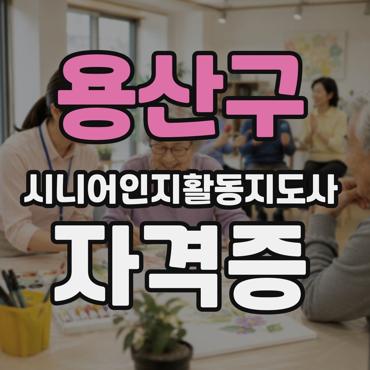 용산구 시니어인지활동지도사 자격증