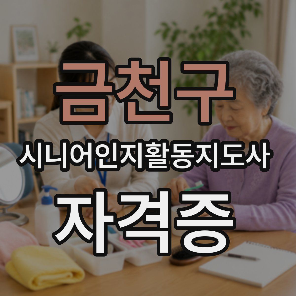 금천구 시니어인지활동지도사 자격증