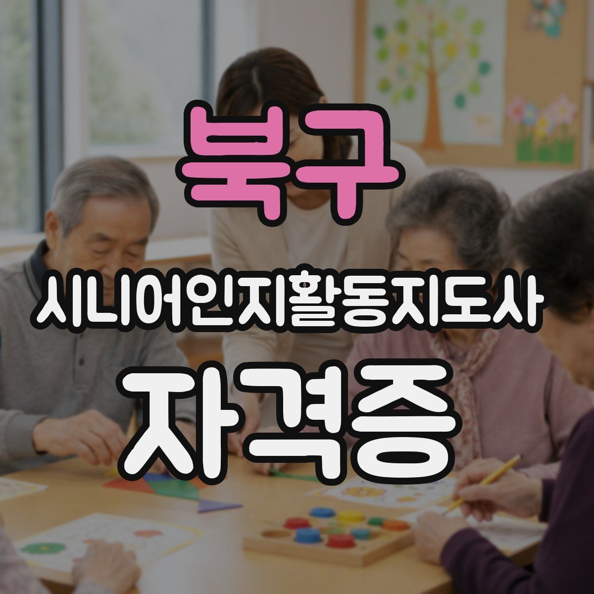 북구 시니어인지활동지도사 자격증