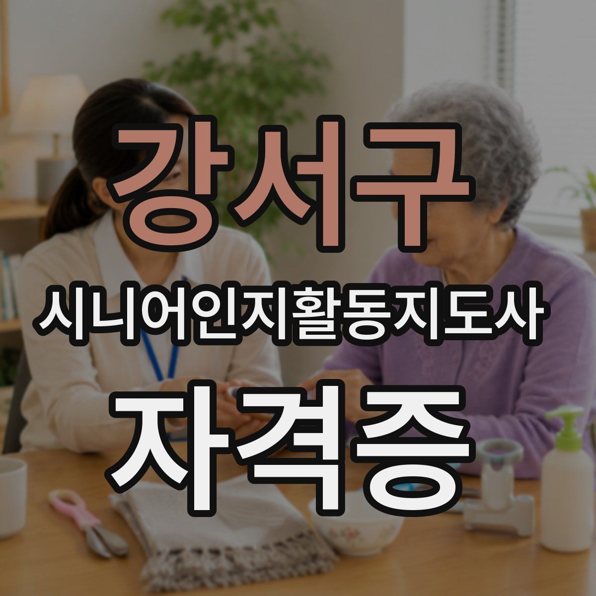 강서구 시니어인지활동지도사 자격증