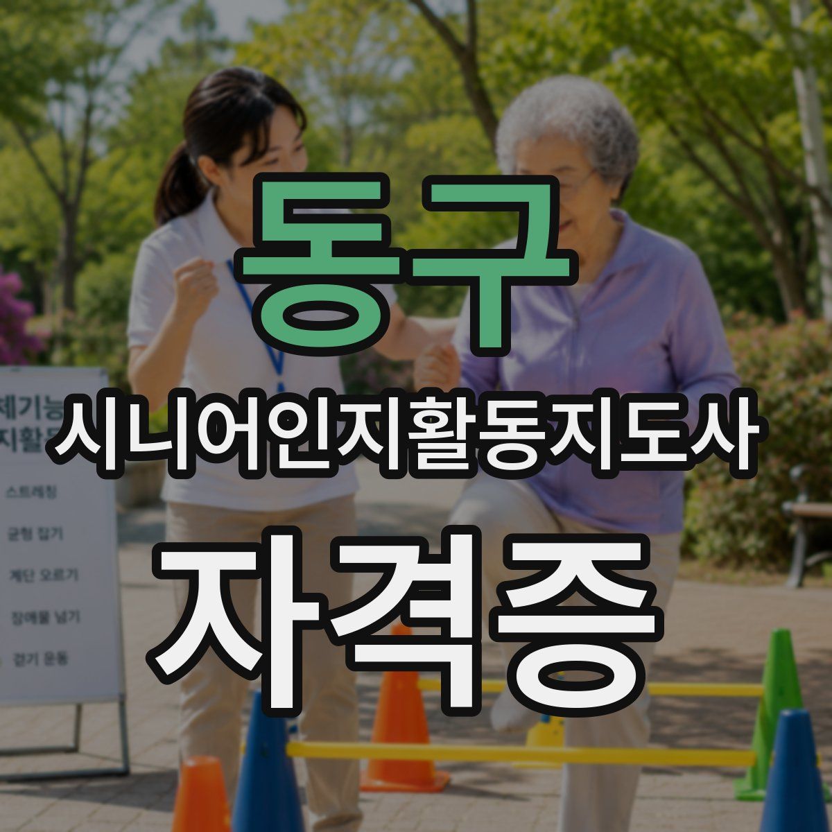 동구 시니어인지활동지도사 자격증