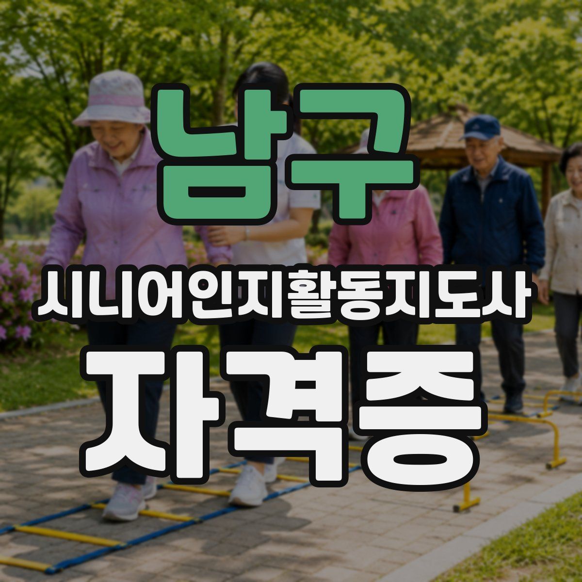 남구 시니어인지활동지도사 자격증