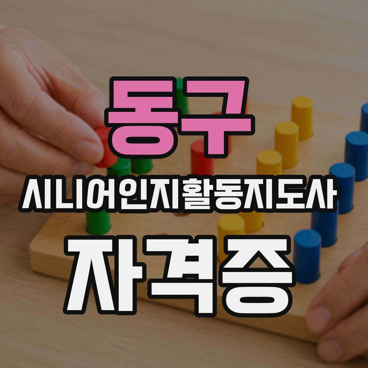 동구 시니어인지활동지도사 자격증