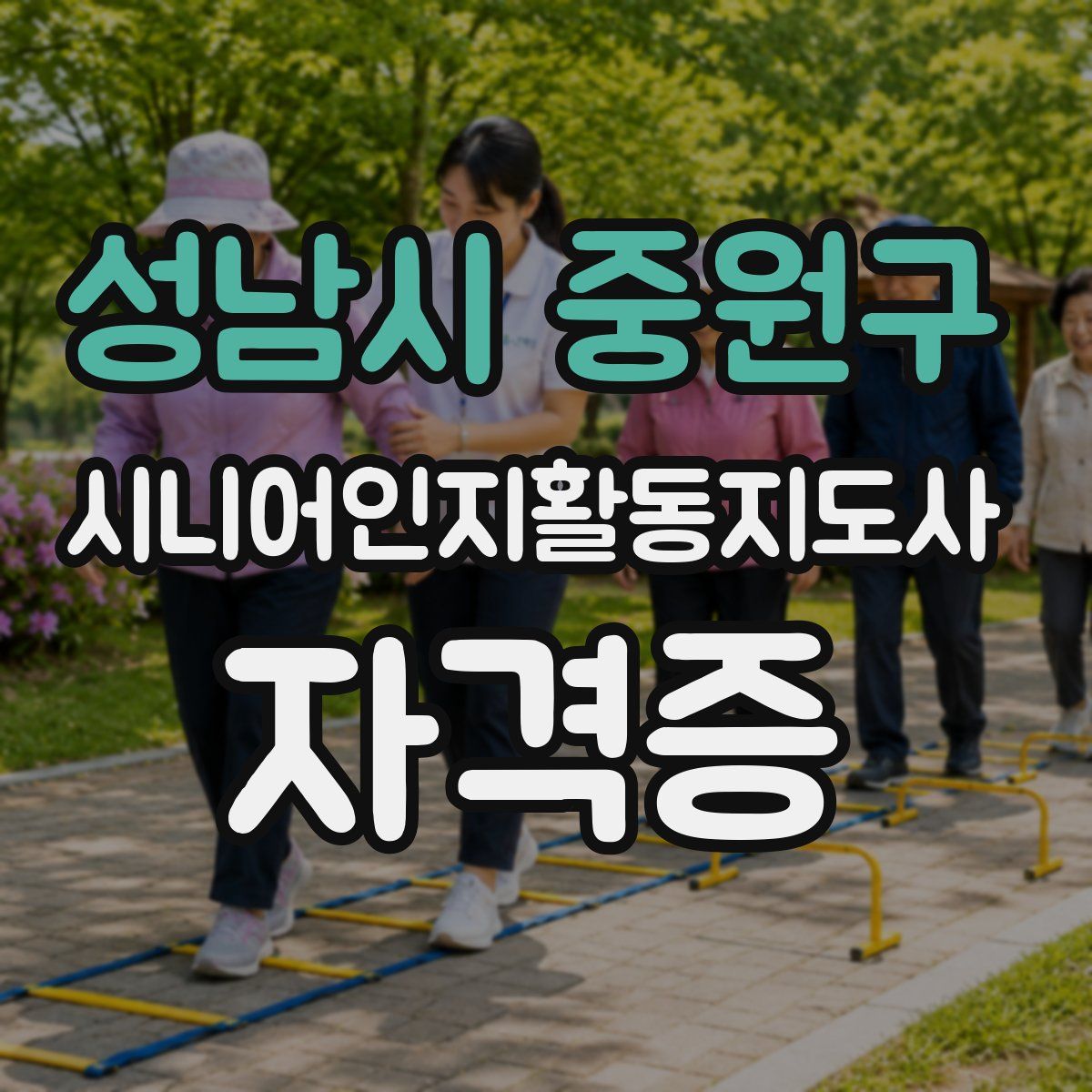 성남시 중원구 시니어인지활동지도사 자격증
