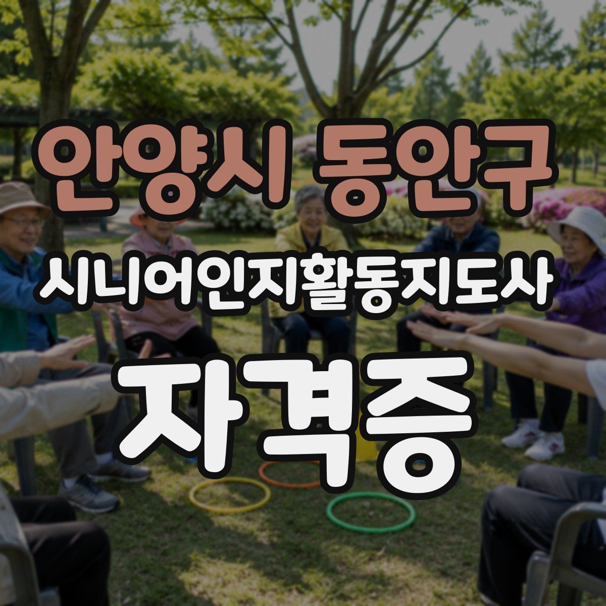 안양시 동안구 시니어인지활동지도사 자격증