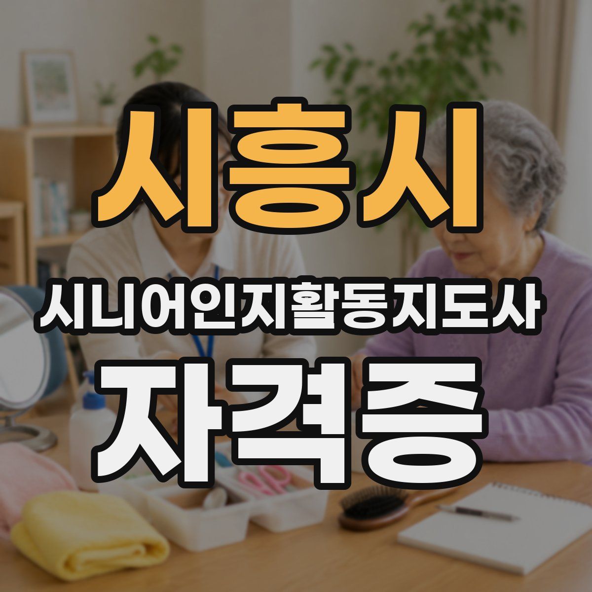 시흥시 시니어인지활동지도사 자격증