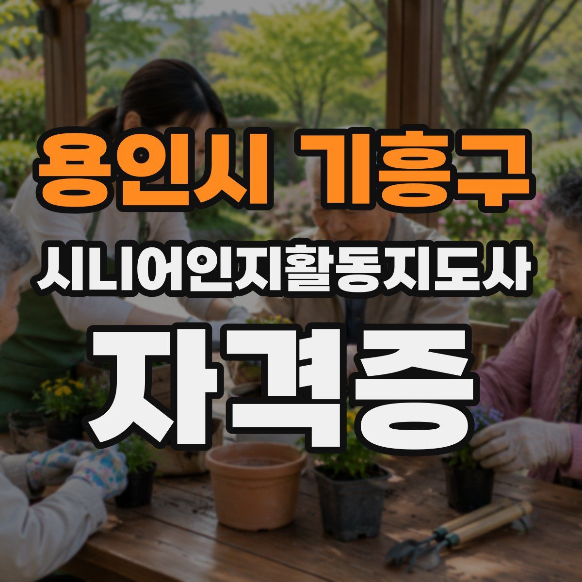 용인시 기흥구 시니어인지활동지도사 자격증