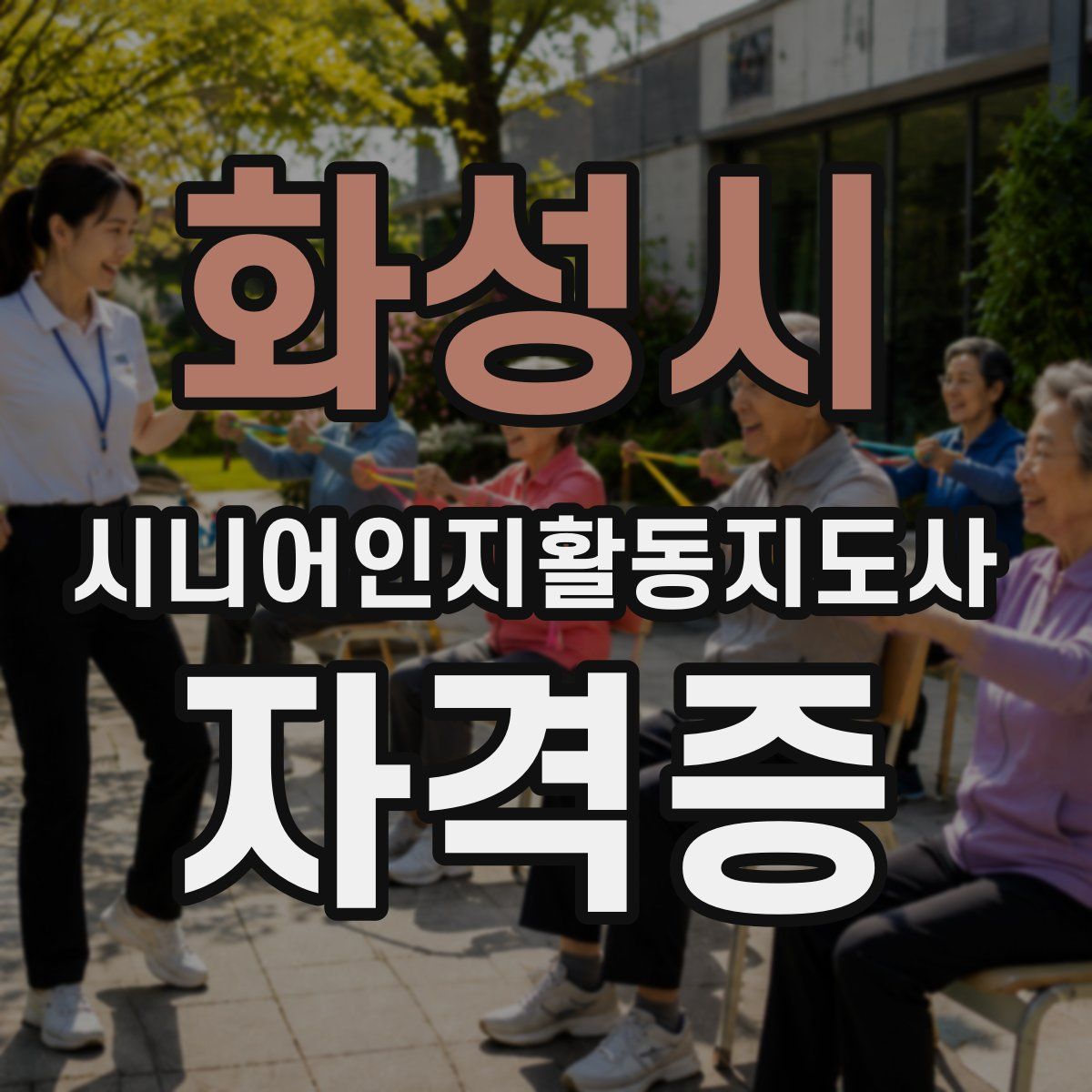 화성시 시니어인지활동지도사 자격증