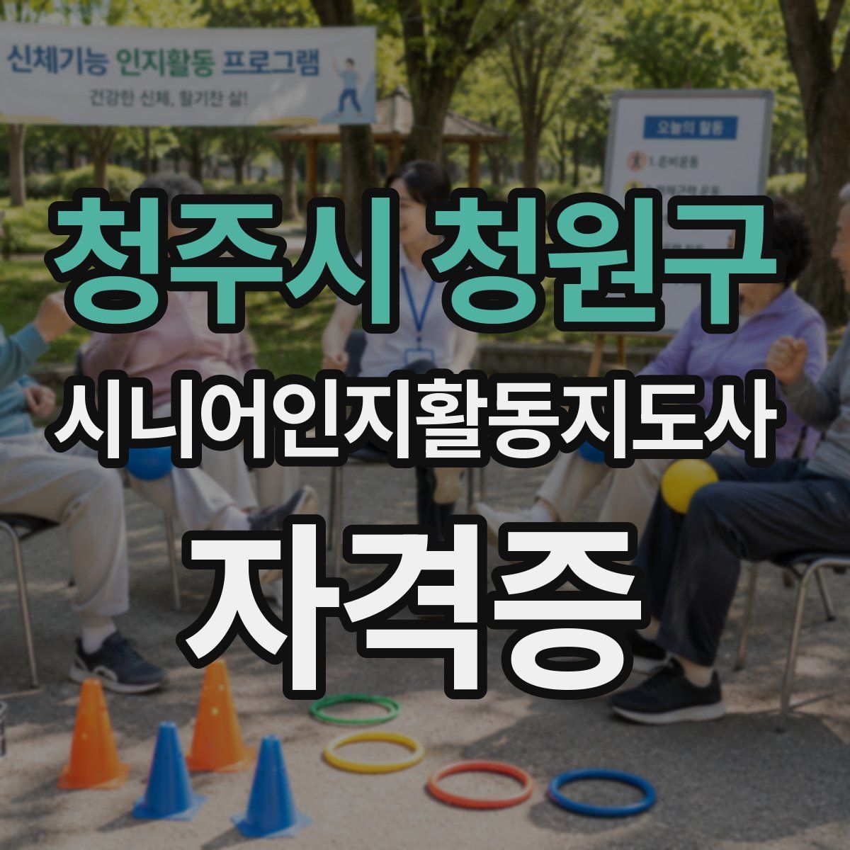 청주시 청원구 시니어인지활동지도사 자격증