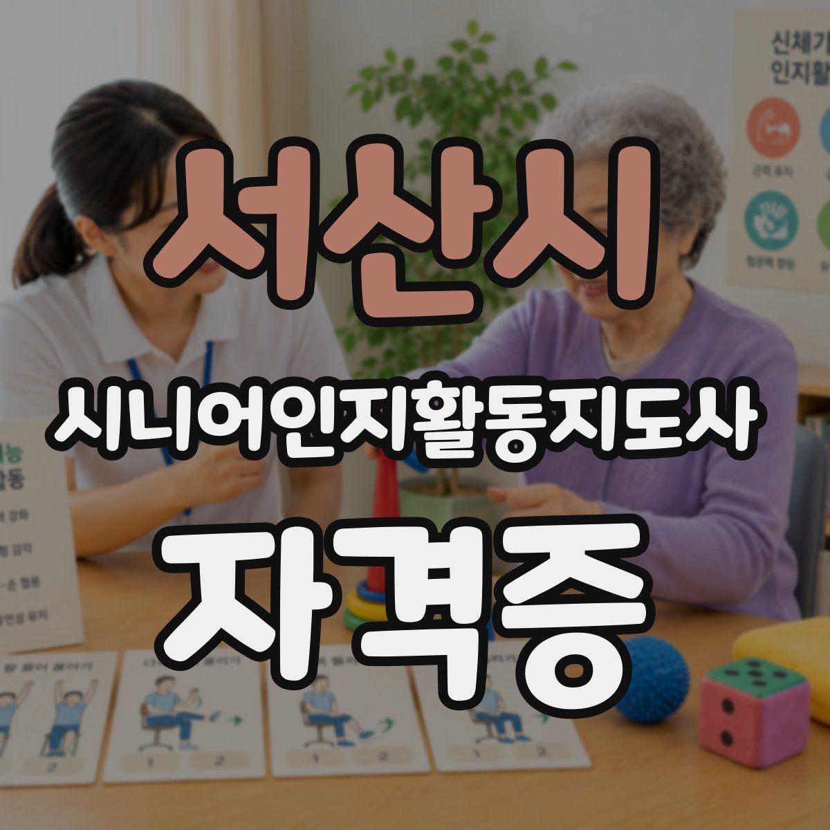 서산시 시니어인지활동지도사 자격증