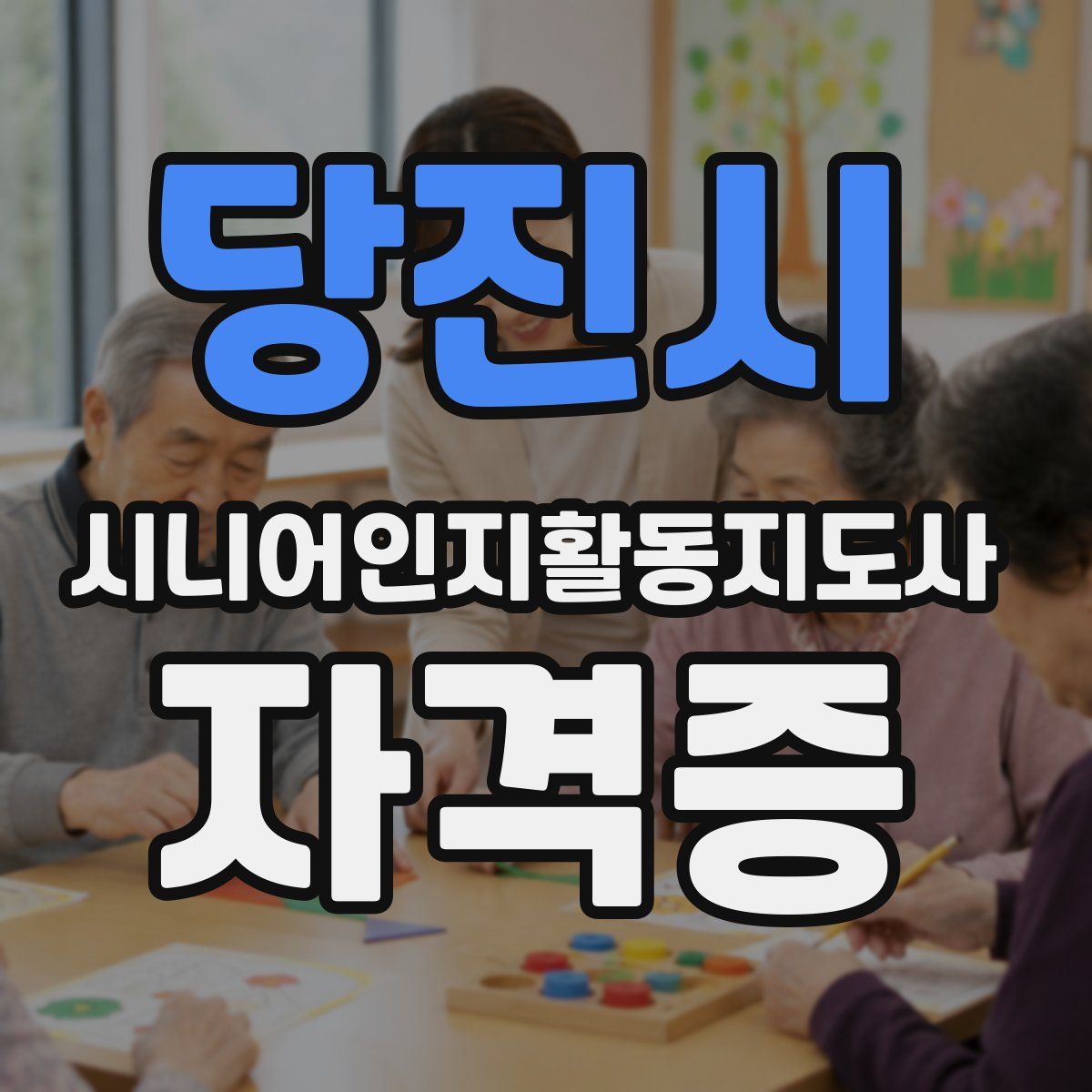 당진시 시니어인지활동지도사 자격증