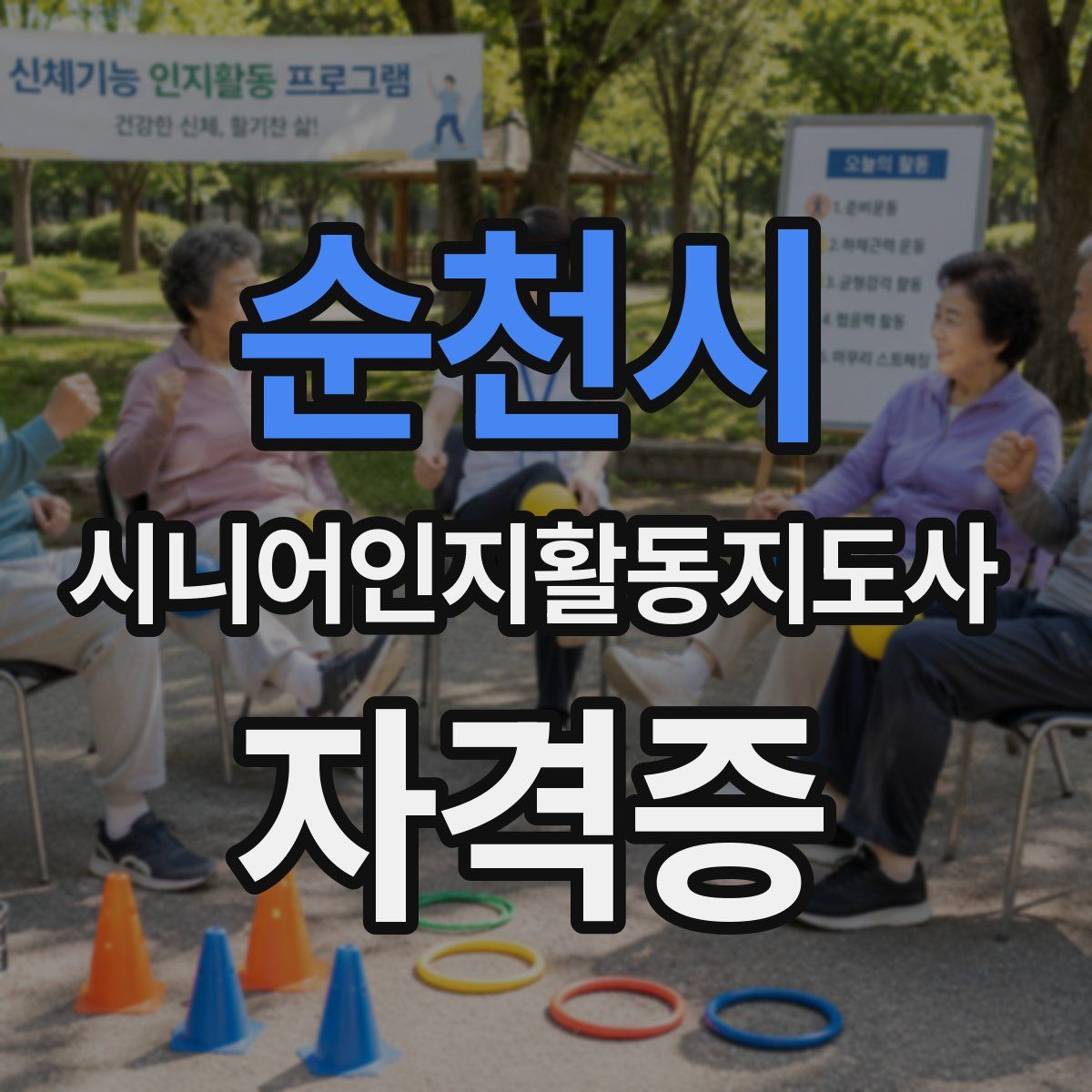 순천시 시니어인지활동지도사 자격증