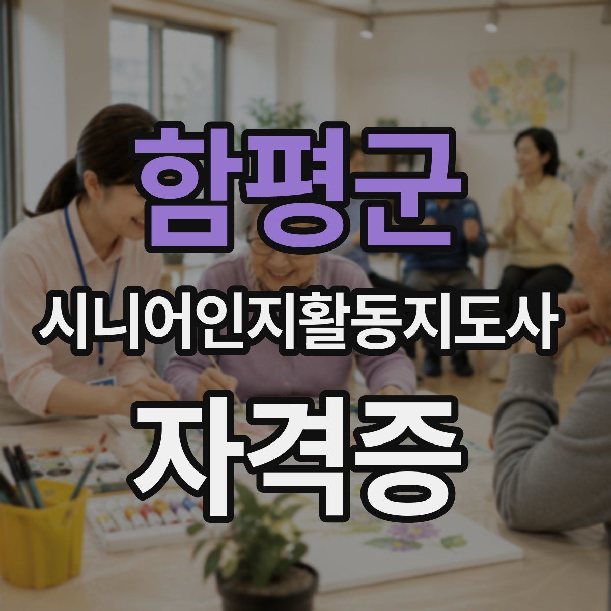함평군 시니어인지활동지도사 자격증