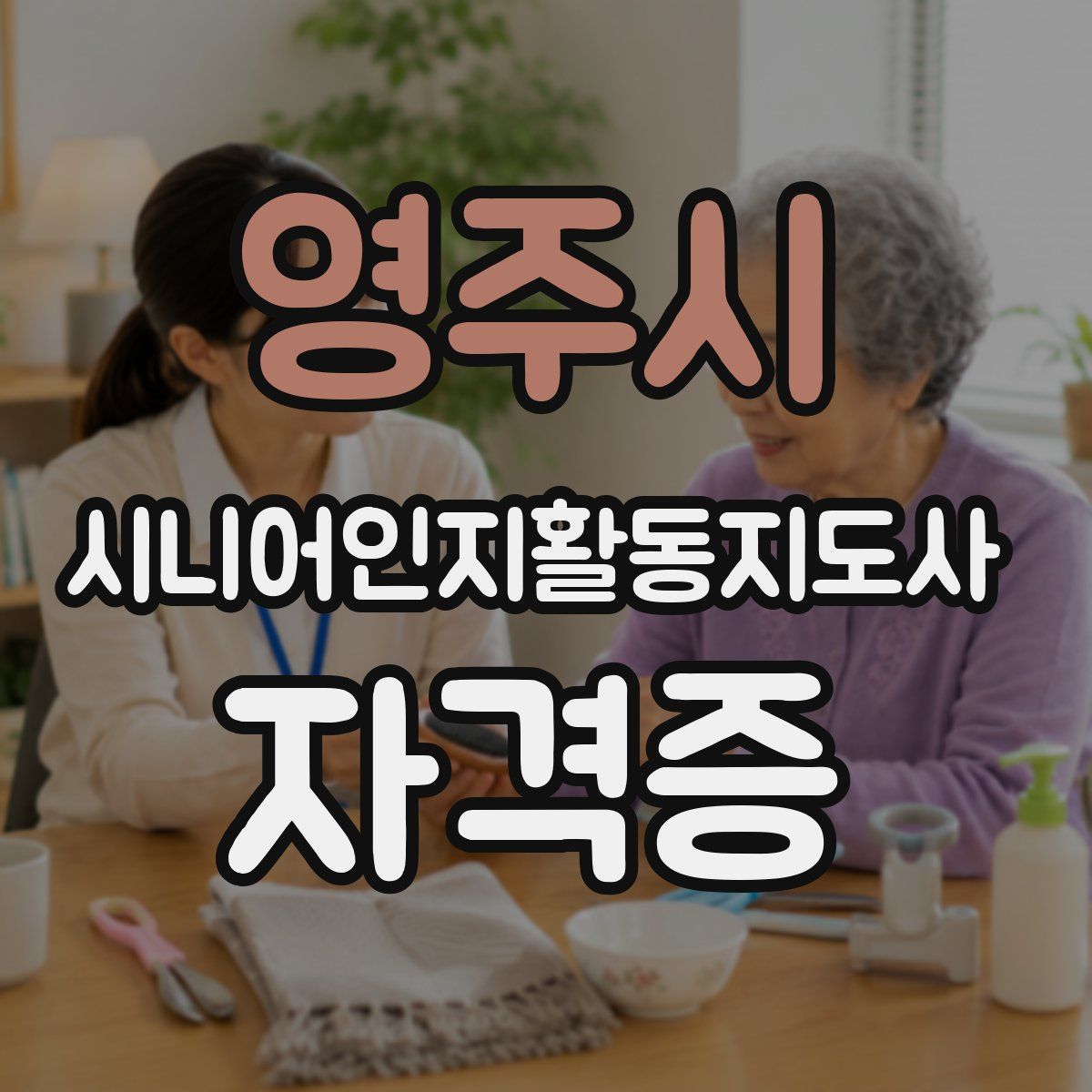 영주시 시니어인지활동지도사 자격증