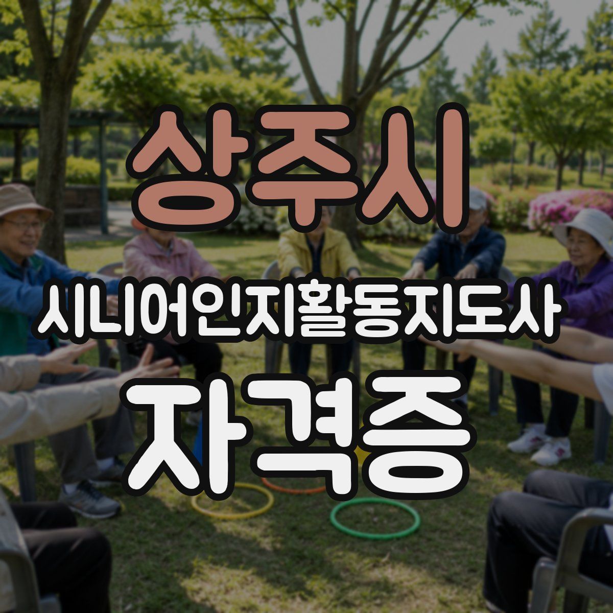 상주시 시니어인지활동지도사 자격증