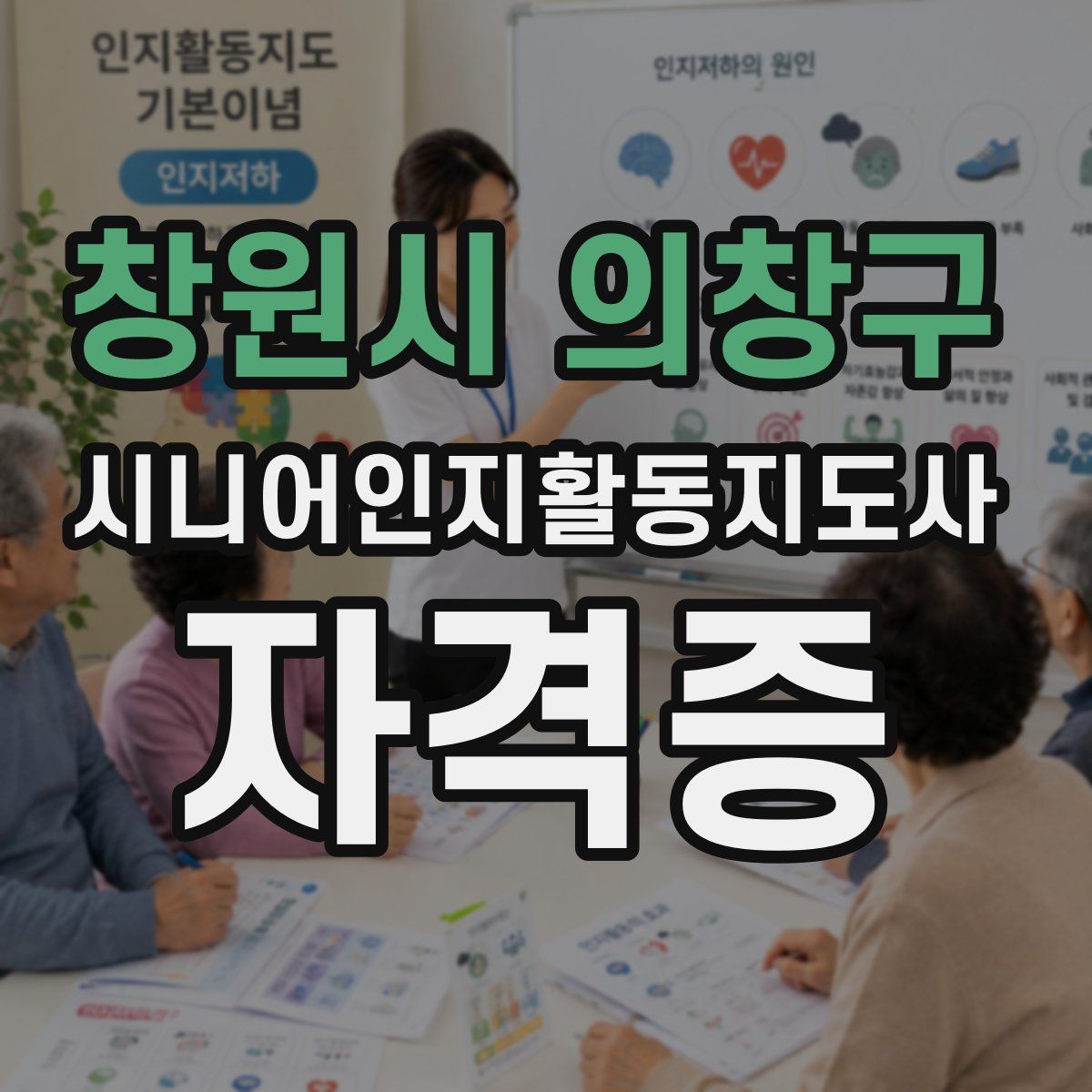 창원시 의창구 시니어인지활동지도사 자격증