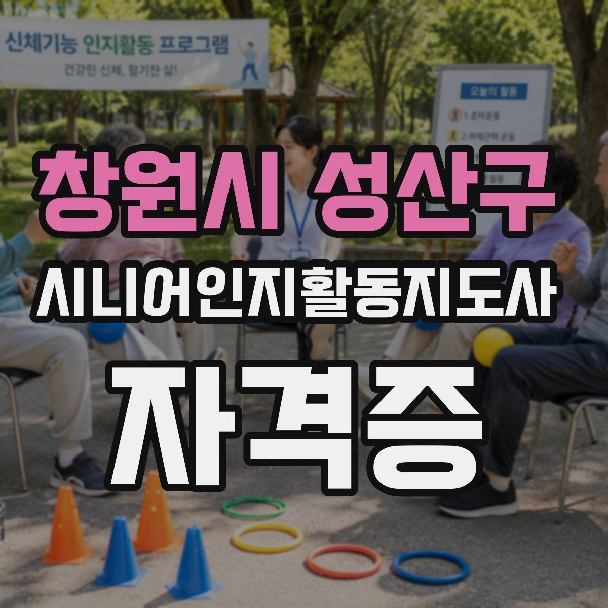 창원시 성산구 시니어인지활동지도사 자격증