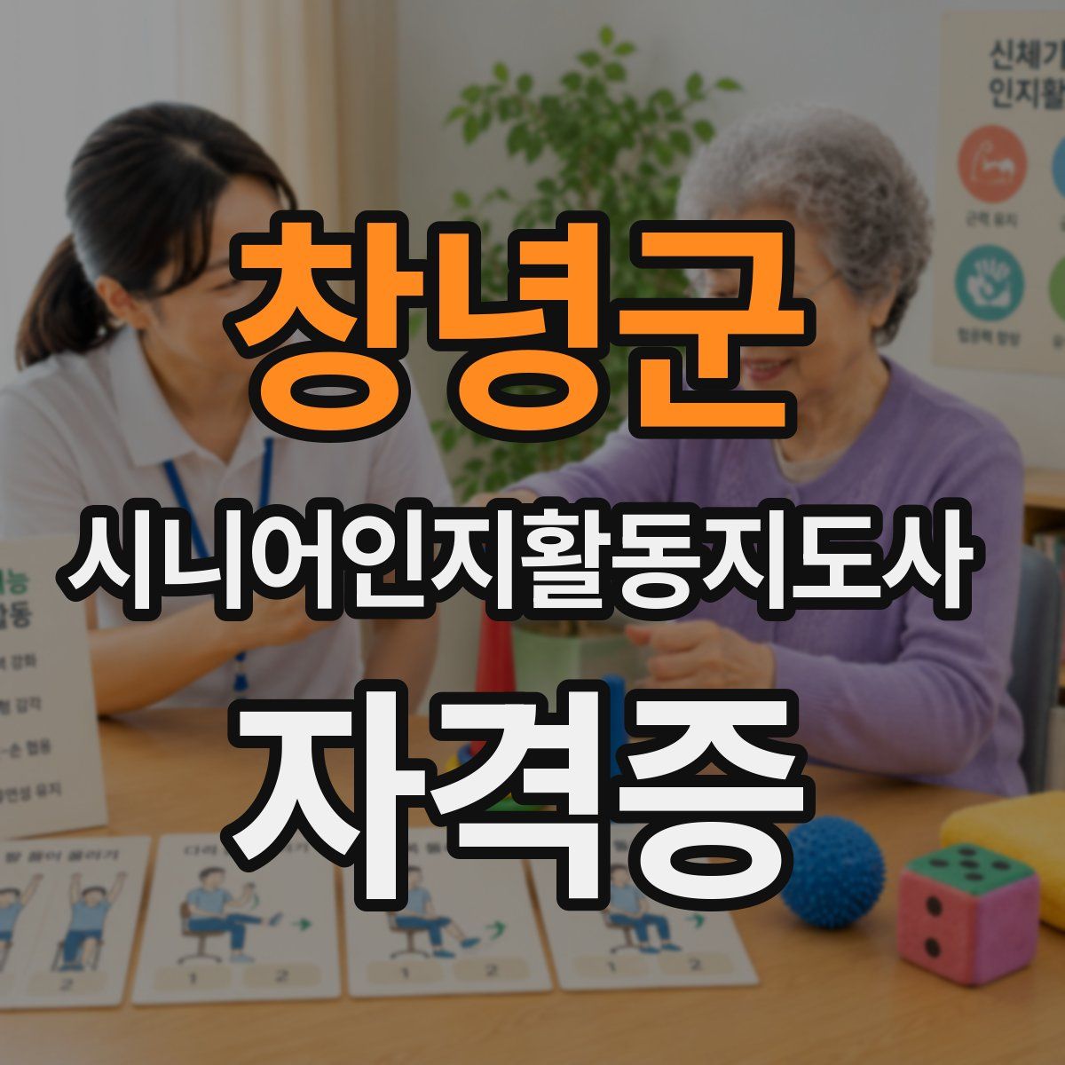 창녕군 시니어인지활동지도사 자격증