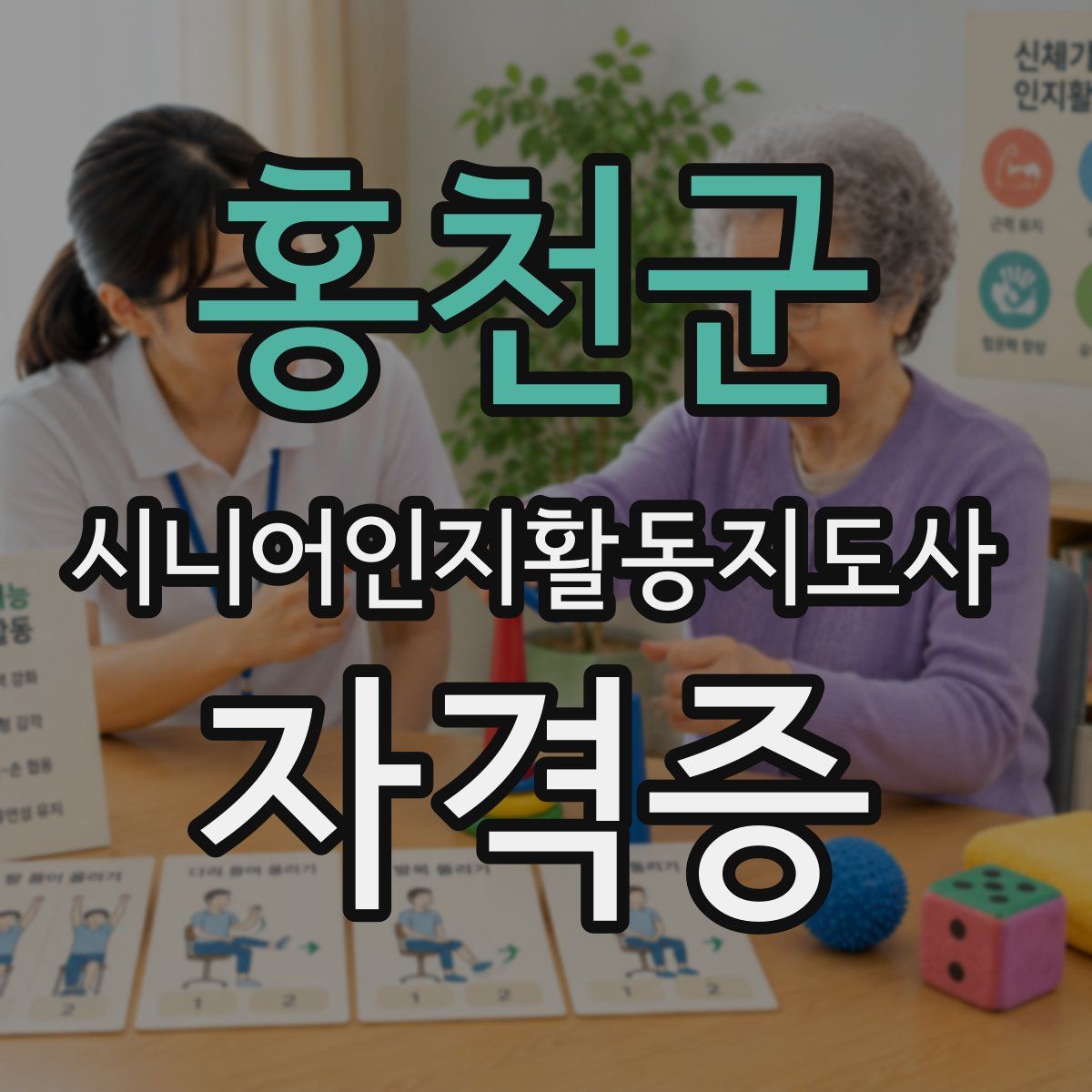 홍천군 시니어인지활동지도사 자격증