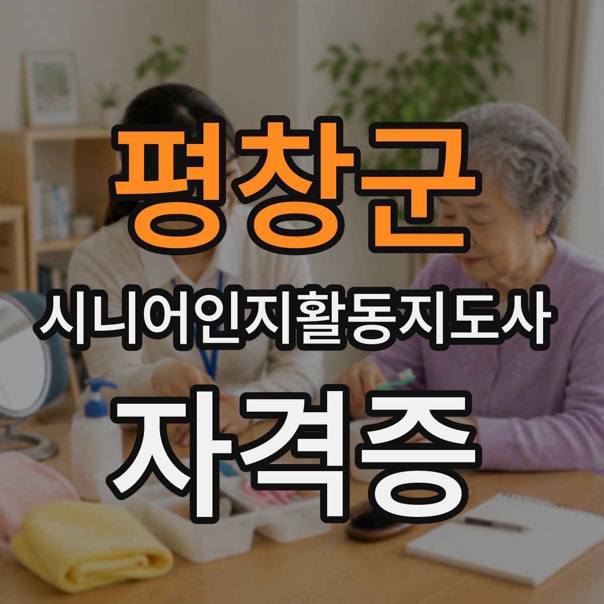 평창군 시니어인지활동지도사 자격증