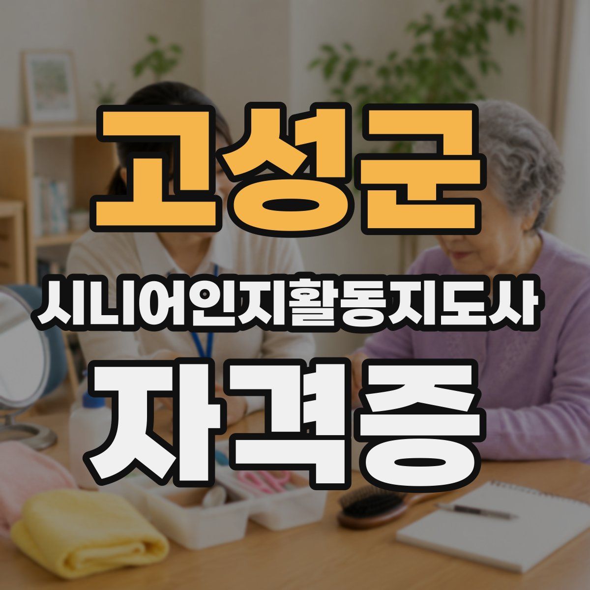 고성군 시니어인지활동지도사 자격증