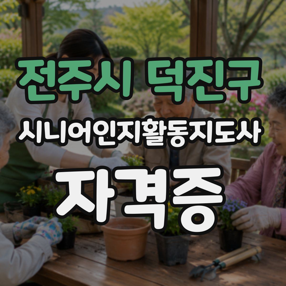 전주시 덕진구 시니어인지활동지도사 자격증