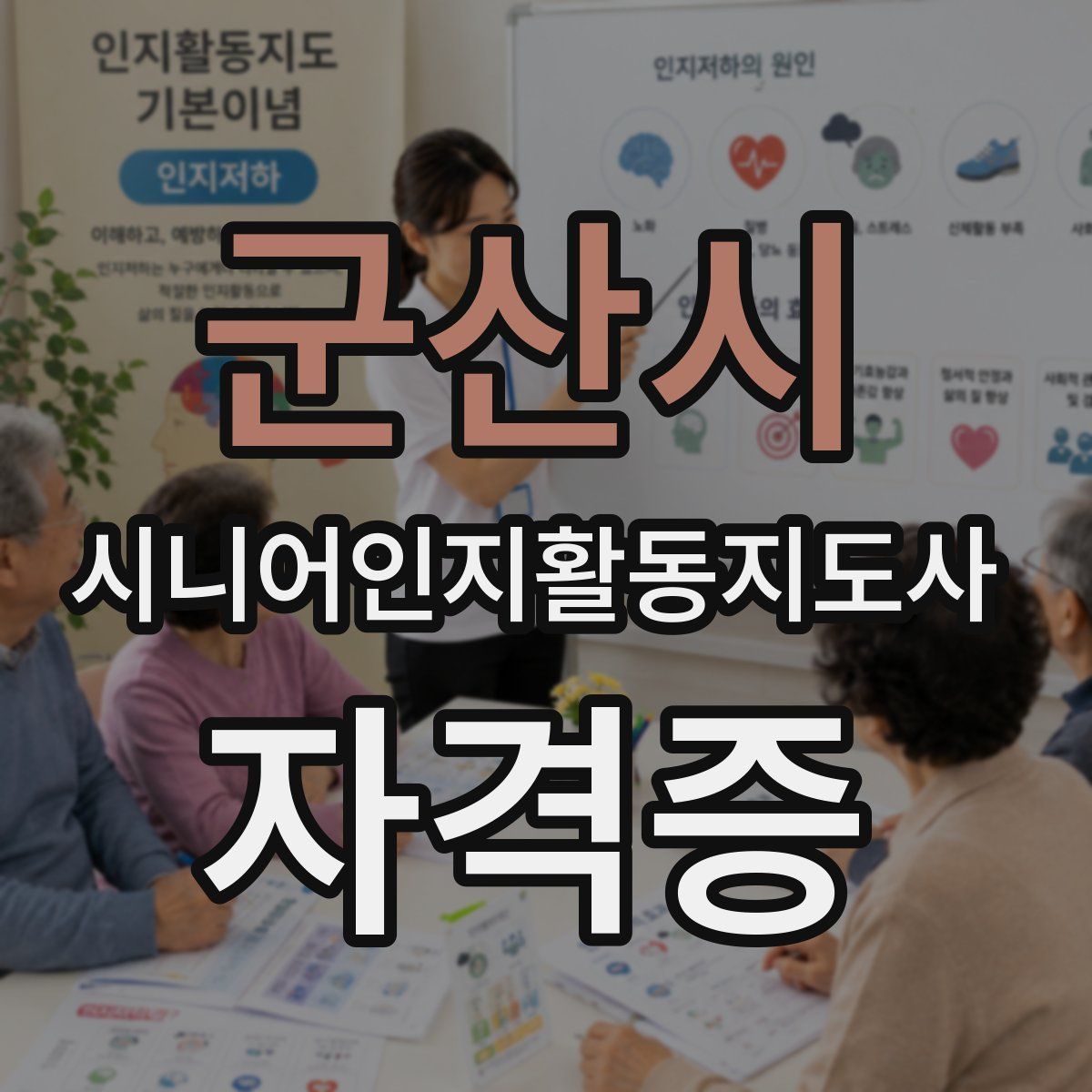 군산시 시니어인지활동지도사 자격증