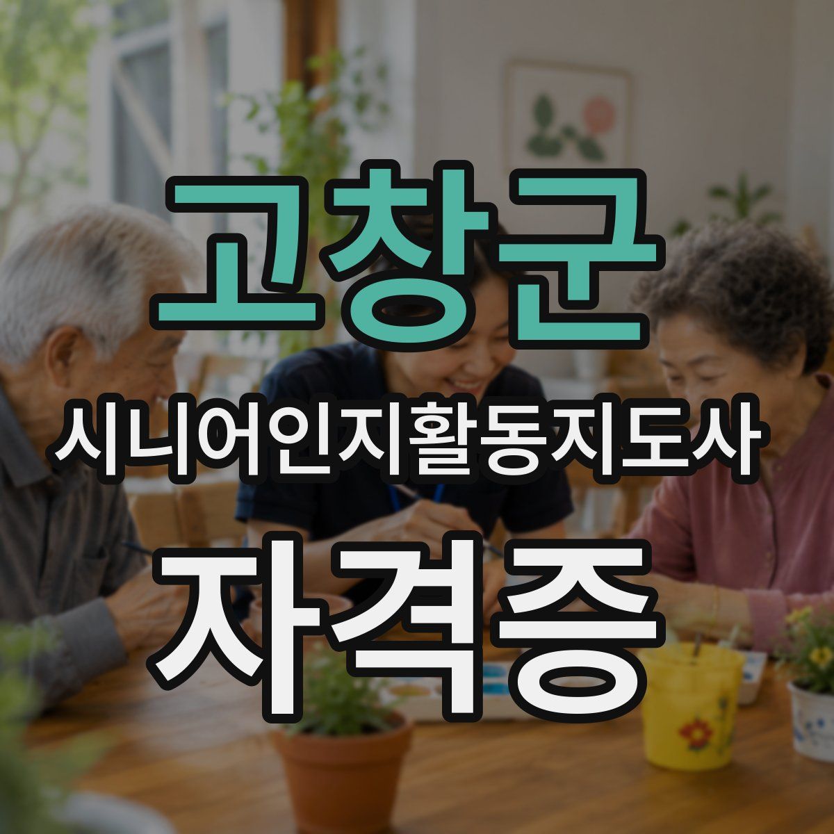 고창군 시니어인지활동지도사 자격증