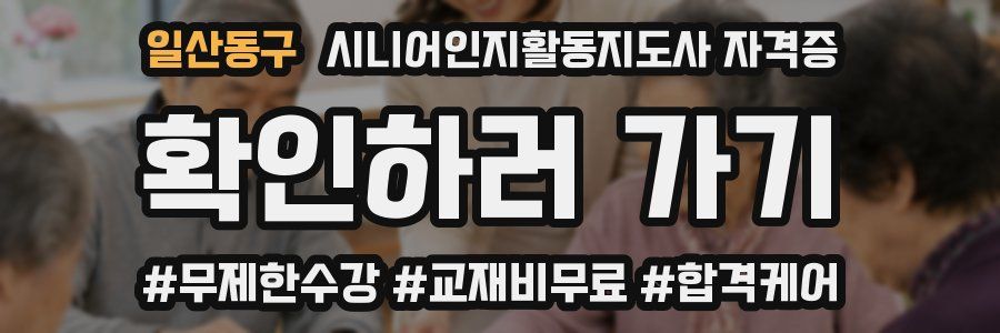 일산동구 시니어인지활동지도사 자격증