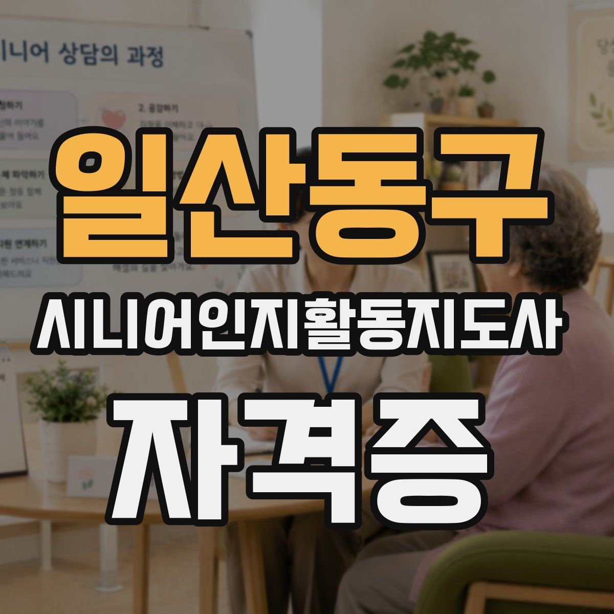 일산동구 시니어인지활동지도사 자격증