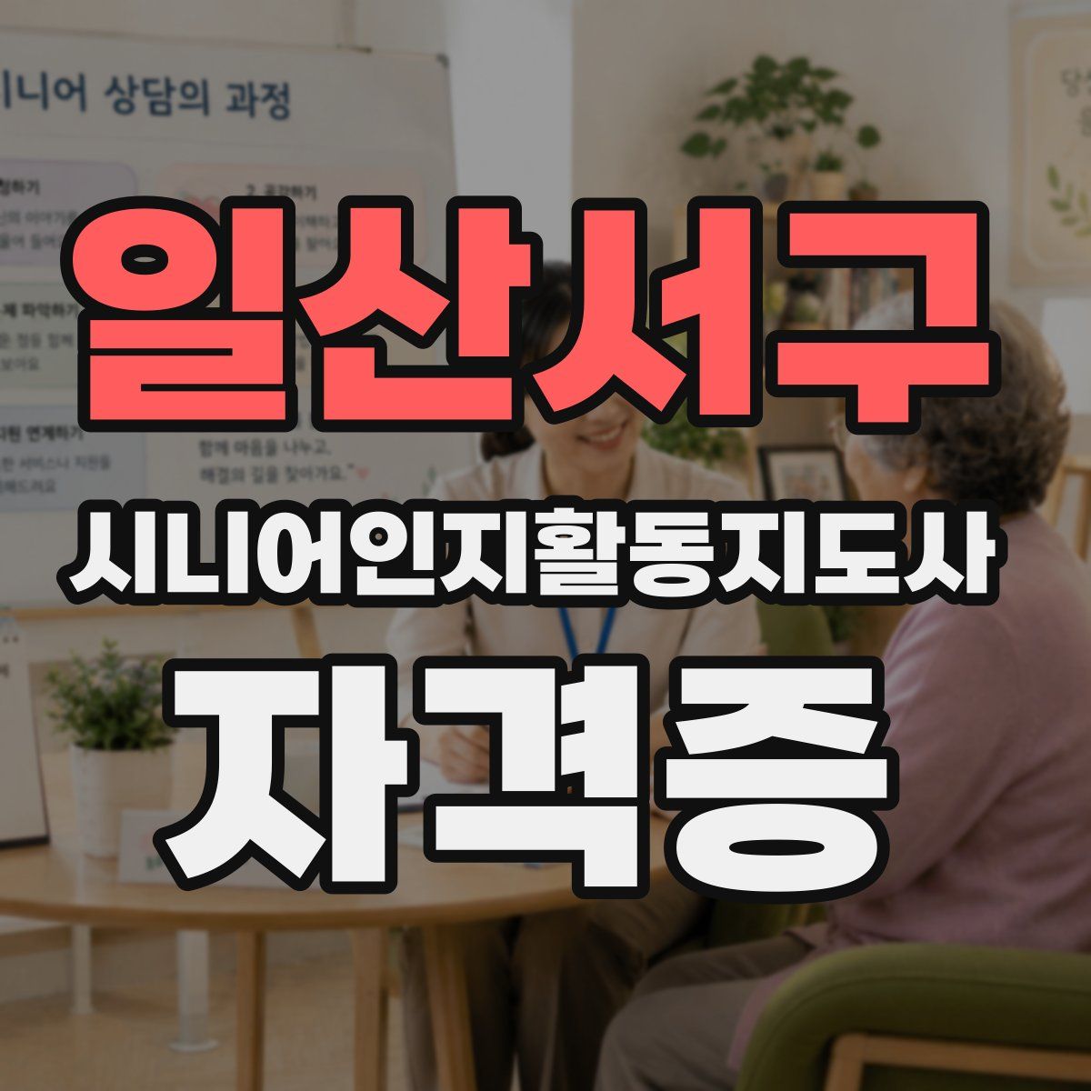 일산서구 시니어인지활동지도사 자격증
