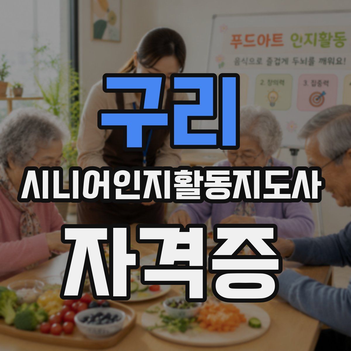 구리 시니어인지활동지도사 자격증