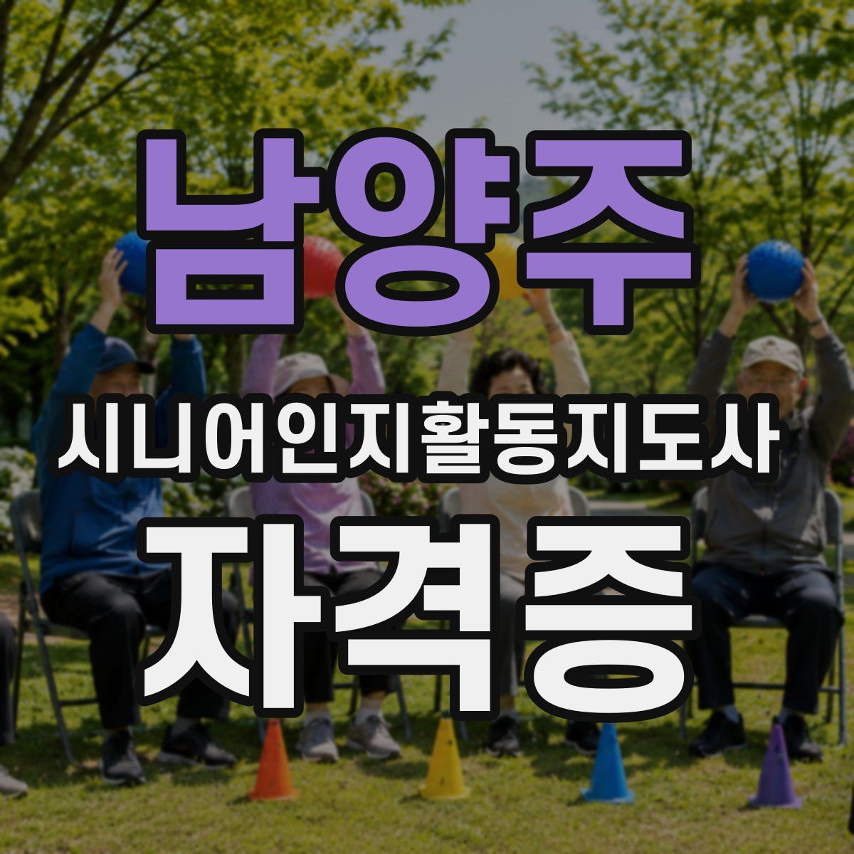 남양주 시니어인지활동지도사 자격증