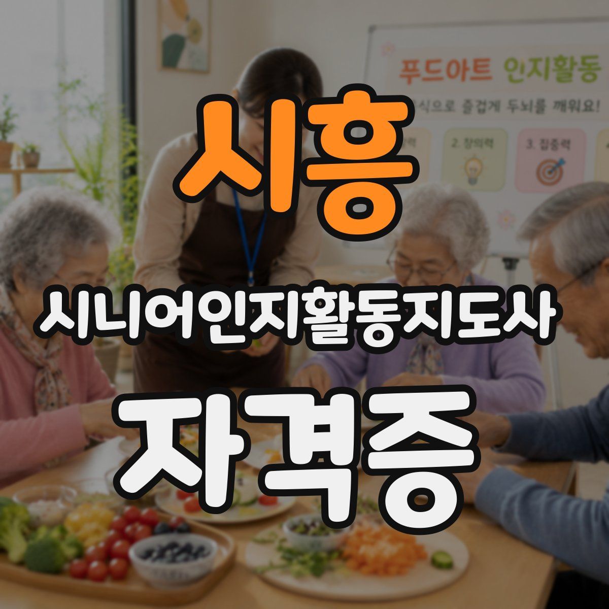 시흥 시니어인지활동지도사 자격증