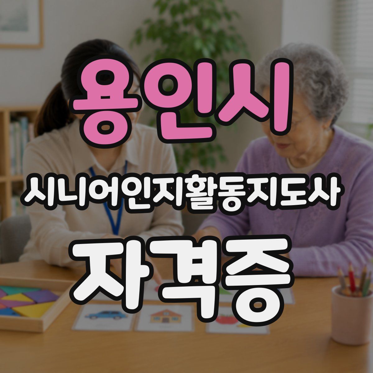 용인시 시니어인지활동지도사 자격증