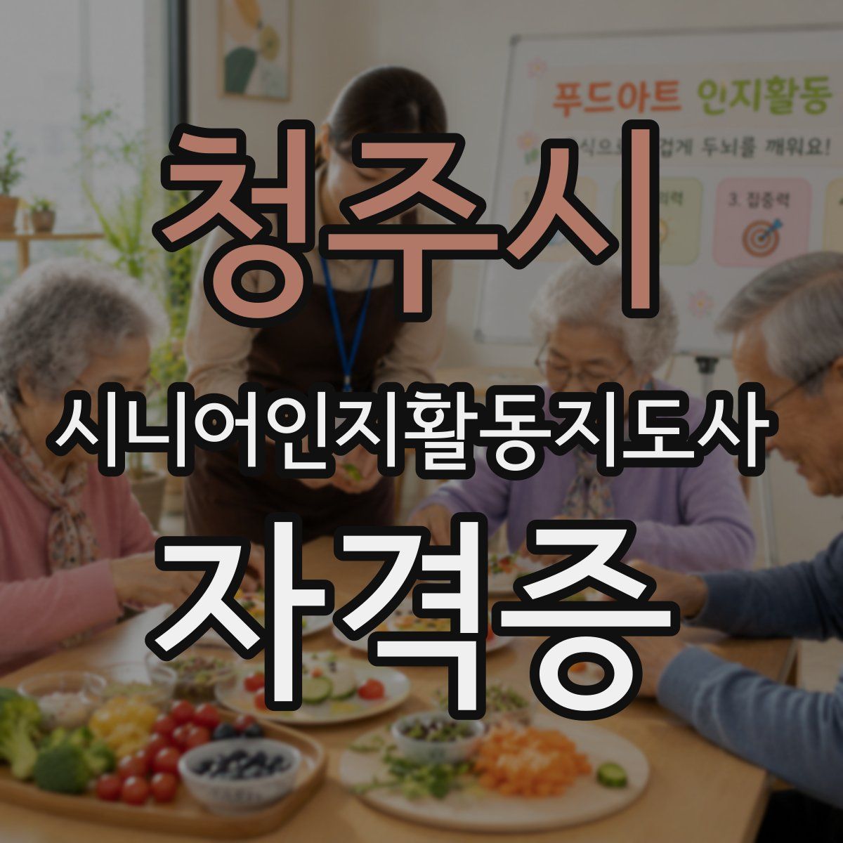 청주시 시니어인지활동지도사 자격증