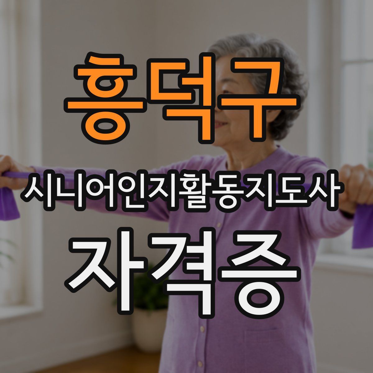 흥덕구 시니어인지활동지도사 자격증
