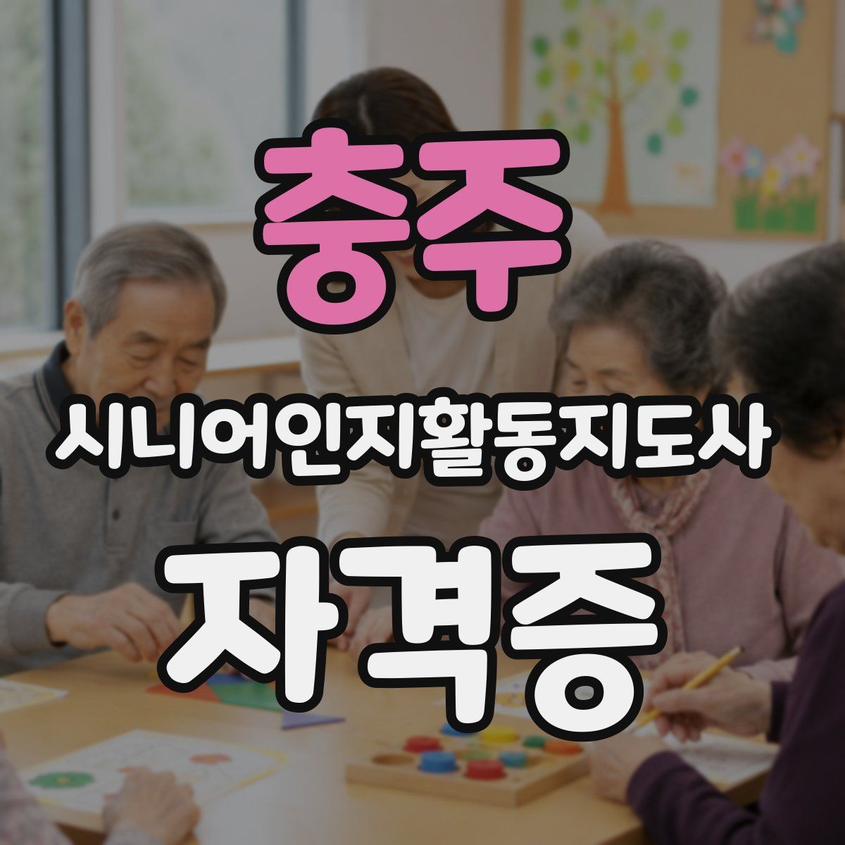 충주 시니어인지활동지도사 자격증