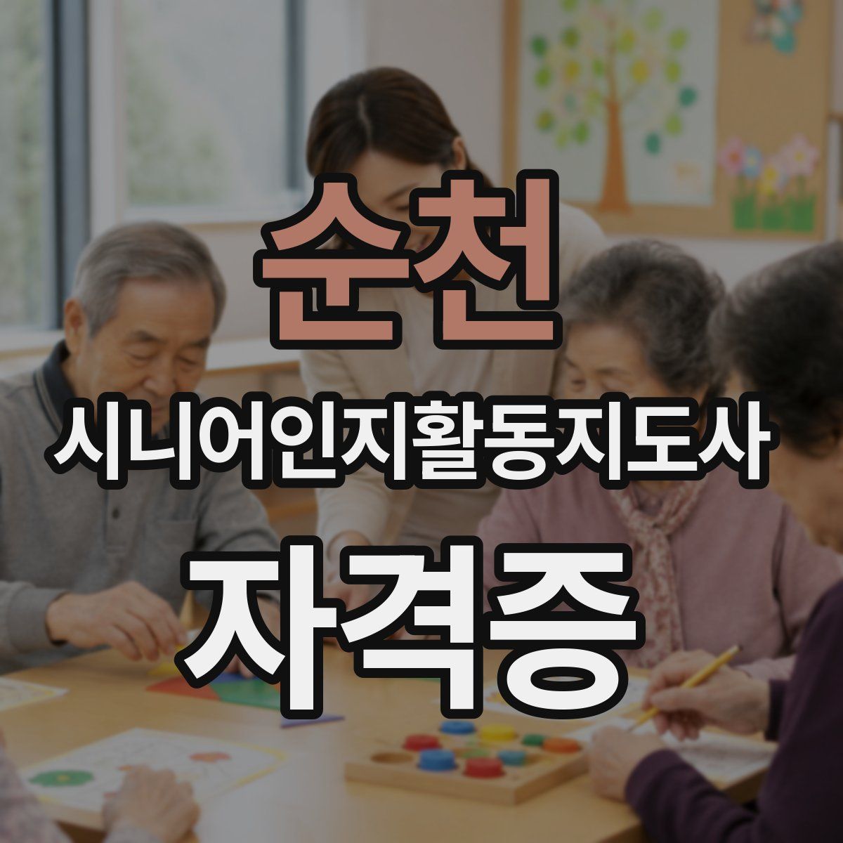 순천 시니어인지활동지도사 자격증