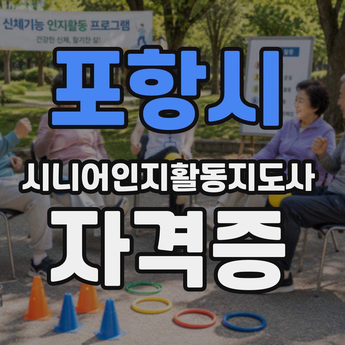 포항시 시니어인지활동지도사 자격증