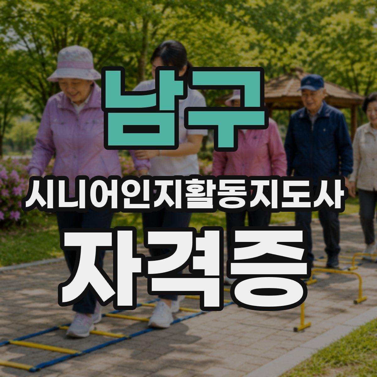 남구 시니어인지활동지도사 자격증